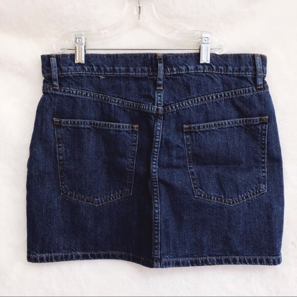 GAP Blue Dark Wash 5-Pocket Denim Mini Skirt - Picture 6 of 8